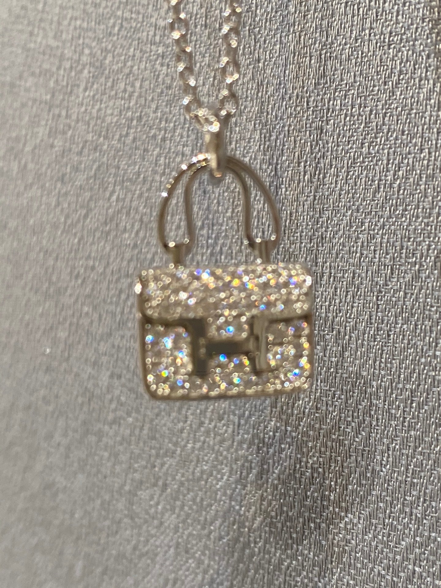 [GALE]CONSTANCE Anhänger-Diamantkette 