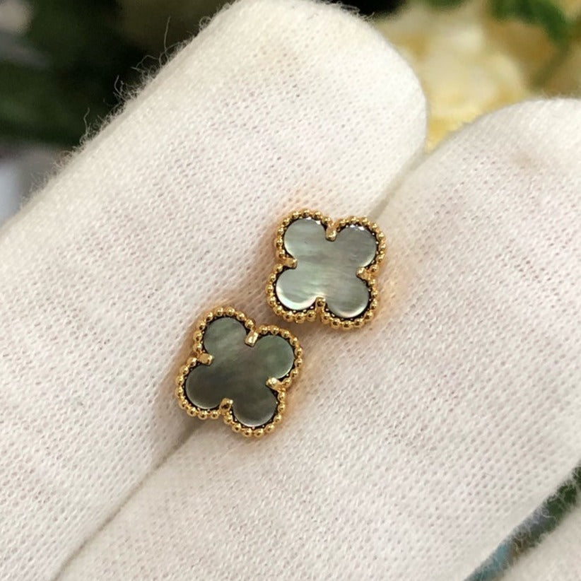 [GALE]CLOVER MINI GOLD OHRRINGE