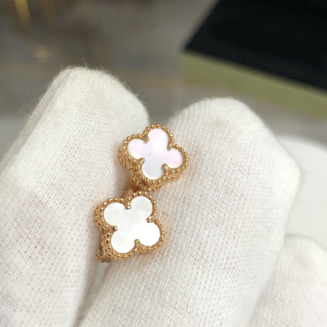 [GALE]CLOVER MINI GOLD OHRRINGE