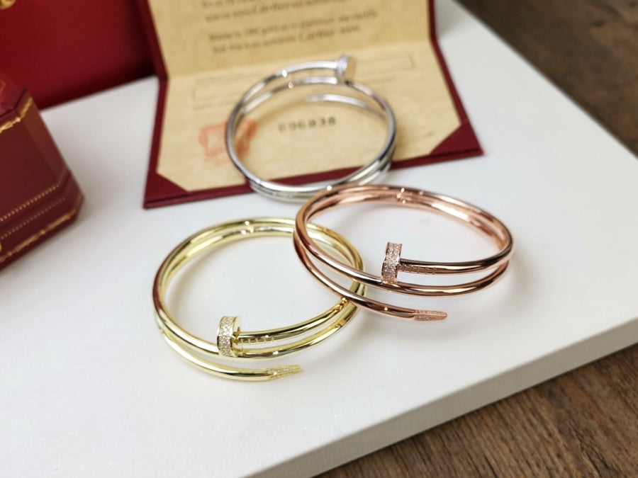 [GALE]JUSTE-ARMBAND, 3,5 MM, ZWEIREIHIGER DIAMANT