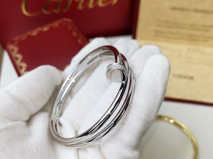 [GALE]JUSTE-ARMBAND, 3,5 MM, ZWEIREIHIGER DIAMANT