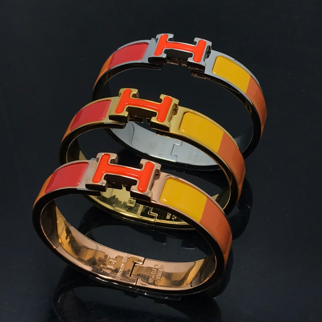 [GALE]H Armband Orange Regenbogen Keramik
