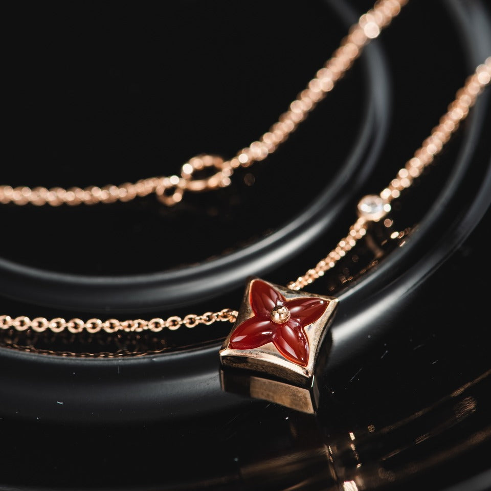 [GALE]STERN-KETTE ROSA GOLD 1 DIAMANT