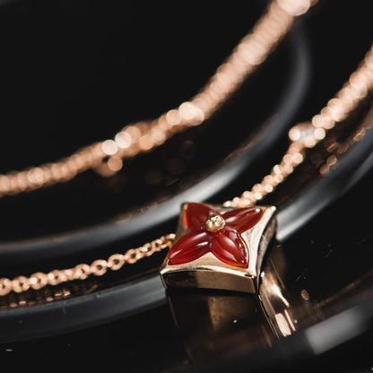 [GALE]STERN-KETTE ROSA GOLD 1 DIAMANT