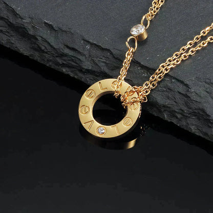 [GALE] Liebeskette 16 mm 2 Diamanten
