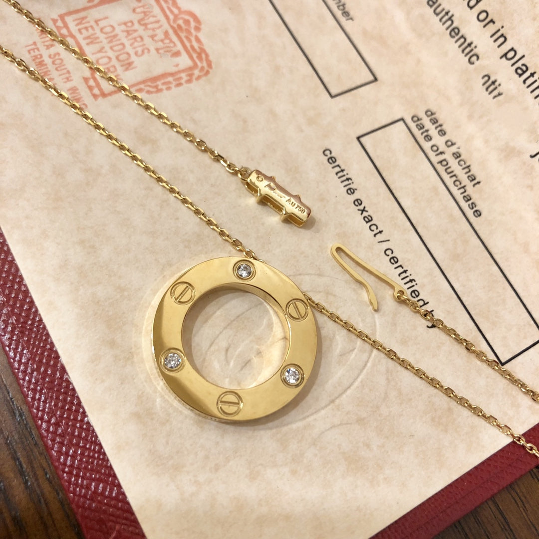 [GALE] Liebeskette 16 mm 3 Diamanten