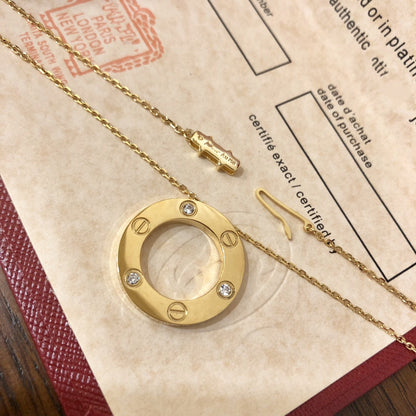 [GALE] Liebeskette 16 mm 3 Diamanten