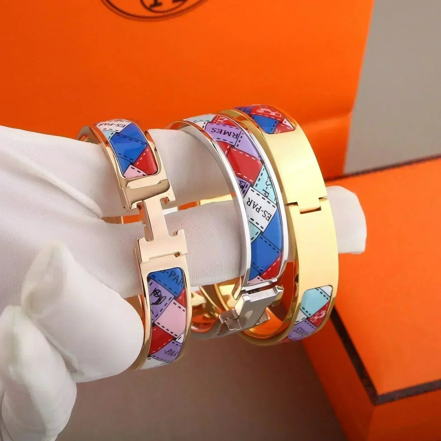 [GALE]H Armband mit gepunktetem Rand, 12 mm