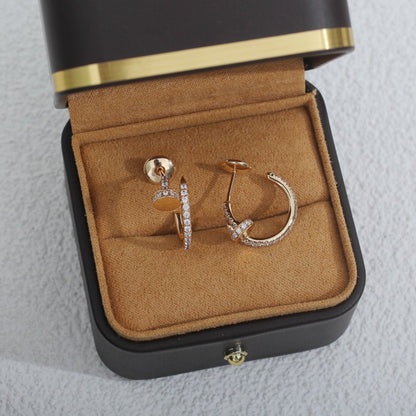 [GALE]JUSTE イヤリング 12.75mm ピンクゴールド ダイヤモンド