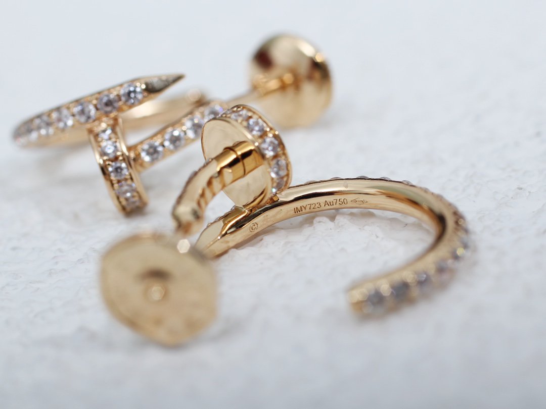 [GALE]JUSTE イヤリング 12.75mm ピンクゴールド ダイヤモンド