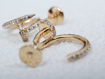 [GALE]JUSTE イヤリング 12.75mm ピンクゴールド ダイヤモンド