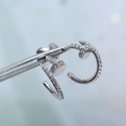 [GALE]JUSTE イヤリング 12.75mm シルバー ダイヤモンド