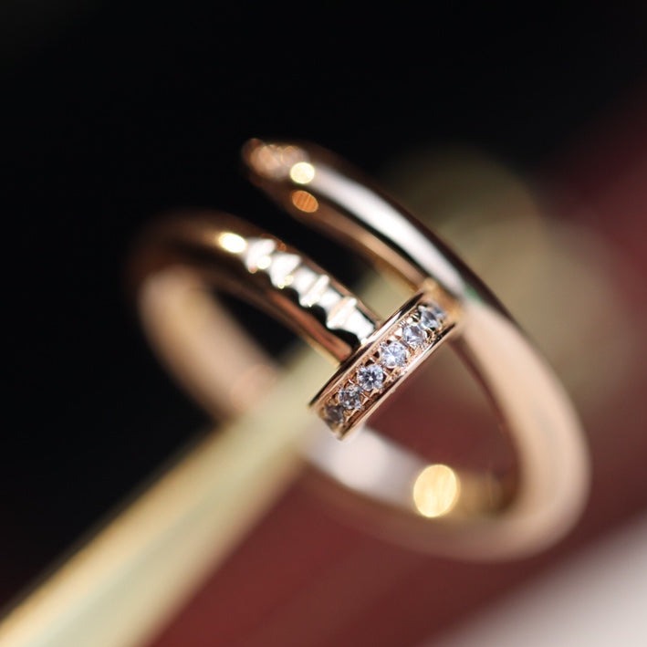 [GALE]JUSTE RING 2,65 MM ROSA GOLD DIAMANT