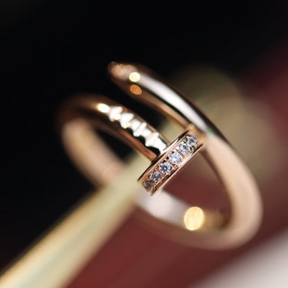 [GALE]JUSTE RING 2,65 MM ROSA GOLD DIAMANT