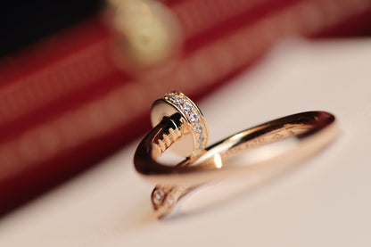 [GALE]JUSTE RING 2,65 MM ROSA GOLD DIAMANT