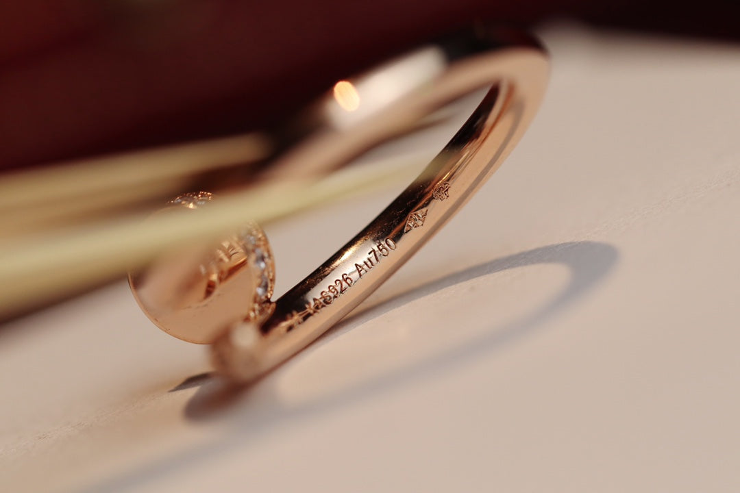 [GALE]JUSTE RING 2,65 MM ROSA GOLD DIAMANT