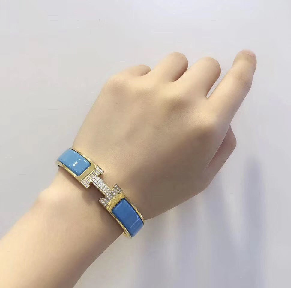 [GALE]H CLOUD BLUE ARMBAND GOLD DIAMANT