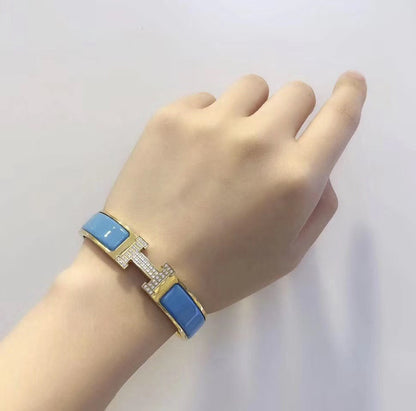 [GALE]H CLOUD BLUE ARMBAND GOLD DIAMANT