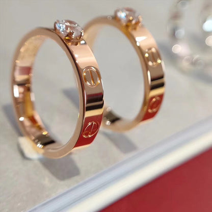 [GALE] Liebesring 3,6 mm 1 großer Diamant