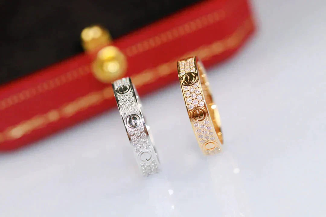 [GALE] Liebesring, 3,6 mm Diamantbesatz
