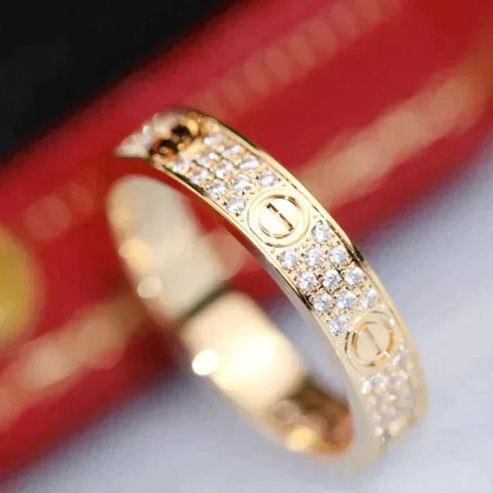 [GALE] Liebesring, 3,6 mm Diamantbesatz