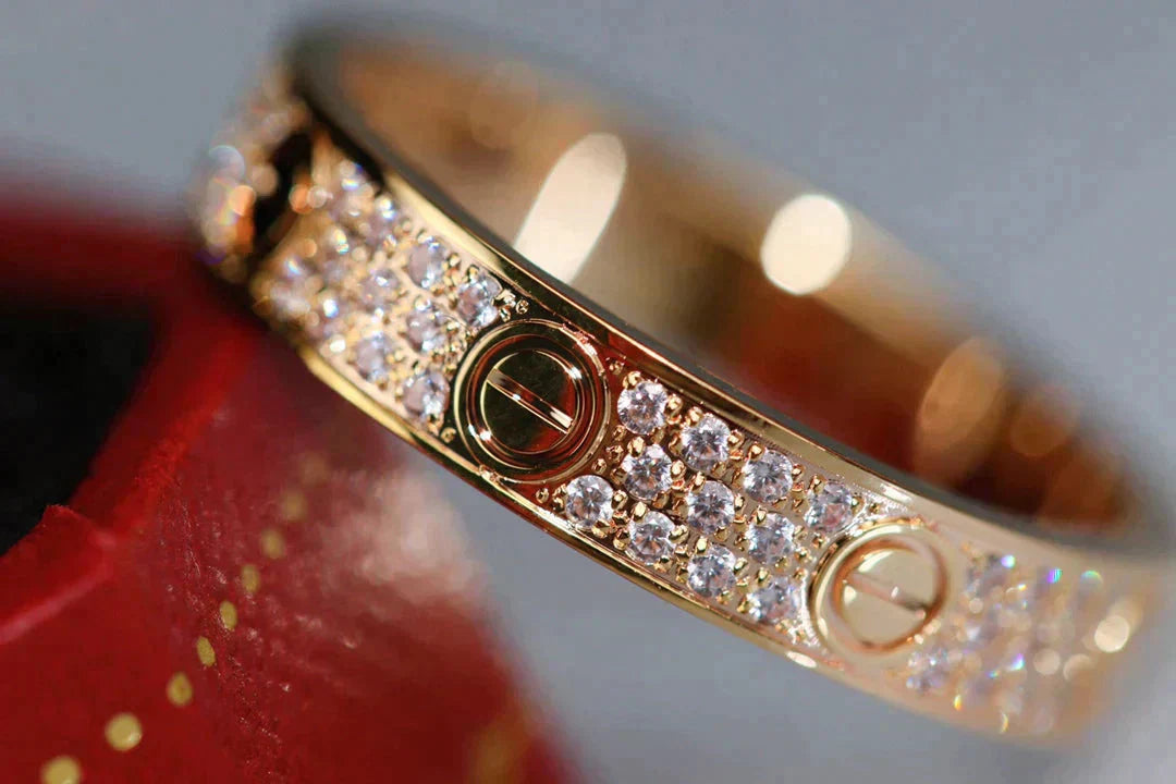 [GALE] Liebesring, 3,6 mm Diamantbesatz