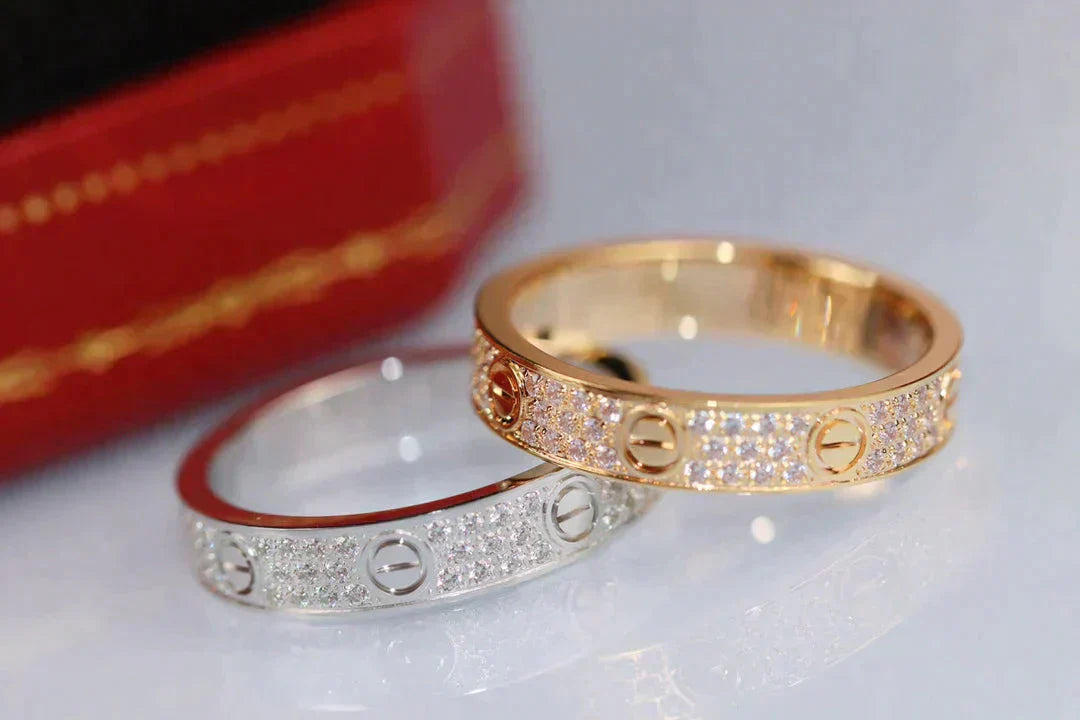 [GALE] Liebesring, 3,6 mm Diamantbesatz