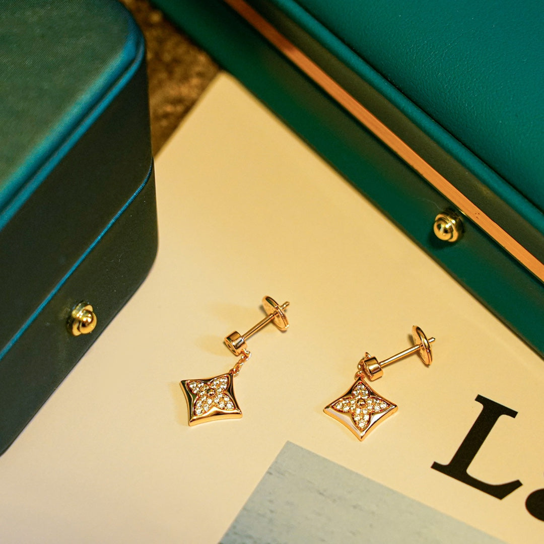[GALE]STAR DIAMONDS EARRINGS GOLD