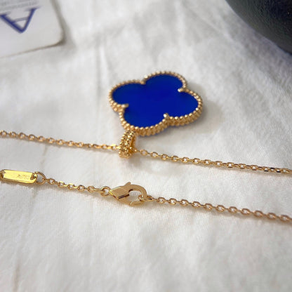 [GALE]CLOVER 25MM HALSKETTE TÜRKIS ROSÉGOLD