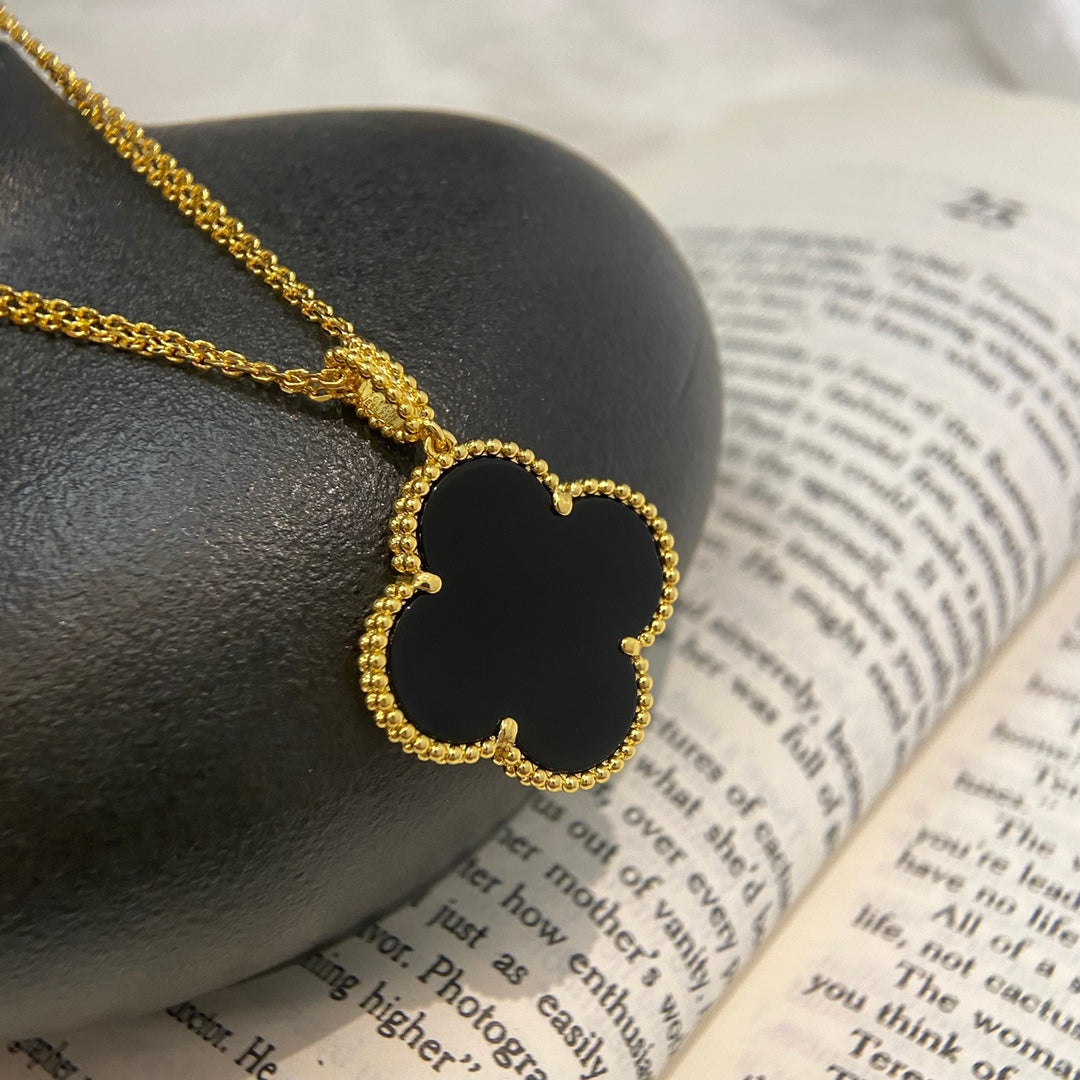 [GALE]CLOVER 25MM KETTE GOLD ONYX