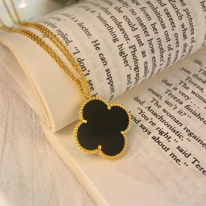 [GALE]CLOVER 25MM KETTE GOLD ONYX