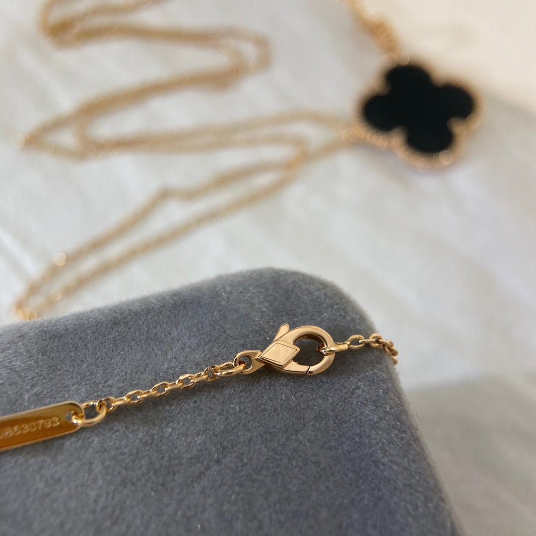 [GALE]CLOVER 25MM KETTE GOLD ONYX