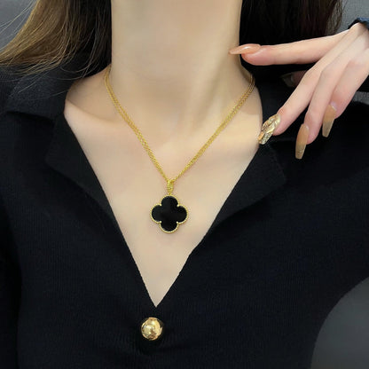 [GALE]CLOVER 25MM KETTE GOLD ONYX