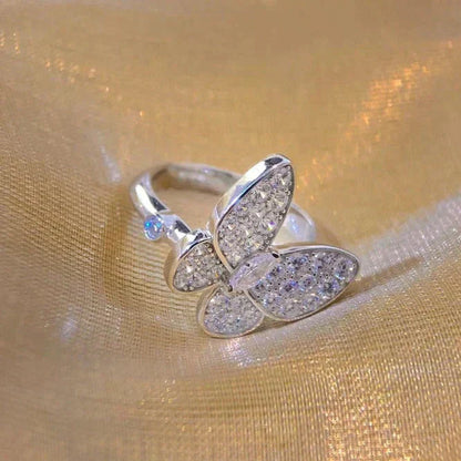 [GALE]BUTTERFLY DIAMOND RING