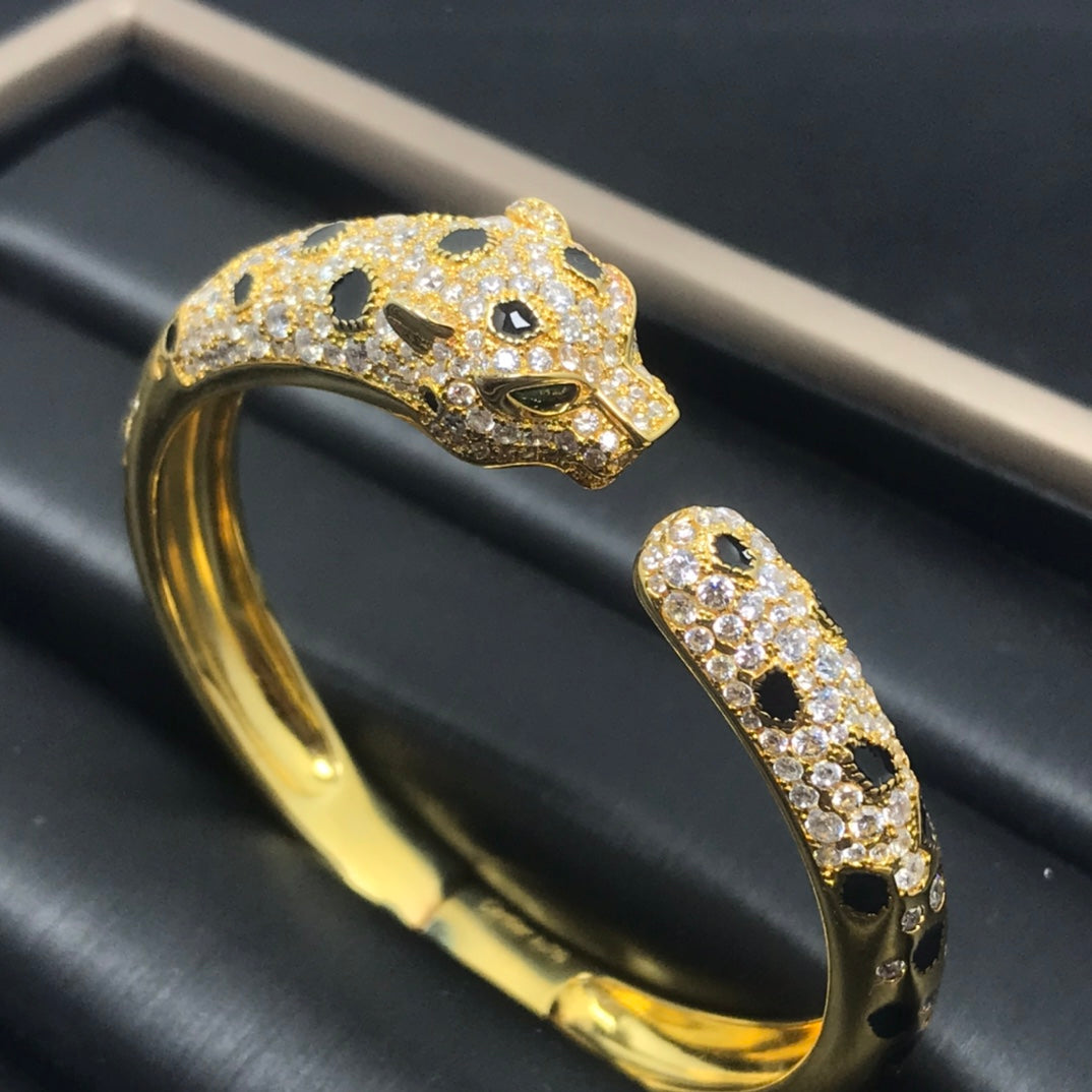 [GALE] PANTHERE GROSSES ARMBAND DIAMANTEN