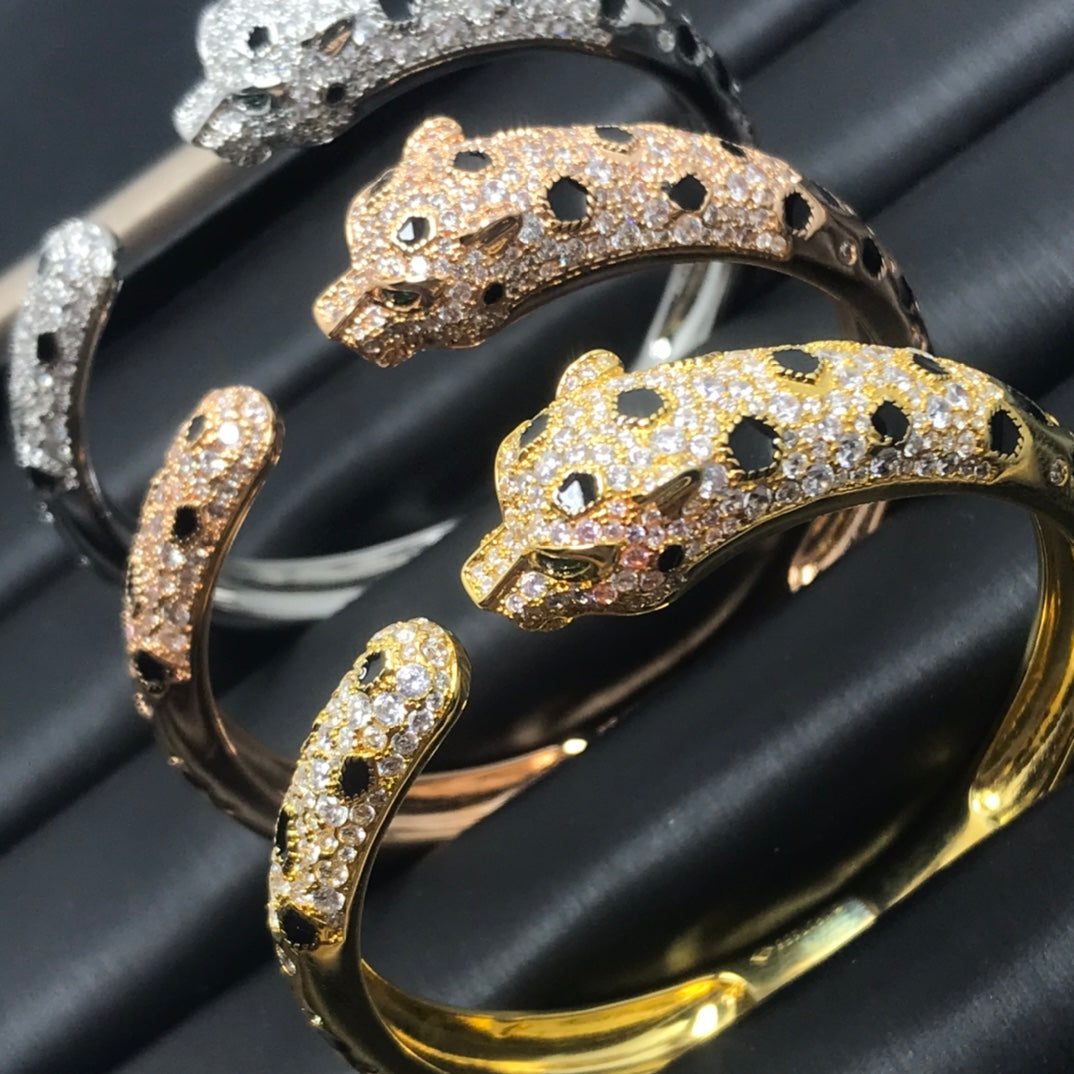 [GALE] PANTHERE GROSSES ARMBAND DIAMANTEN