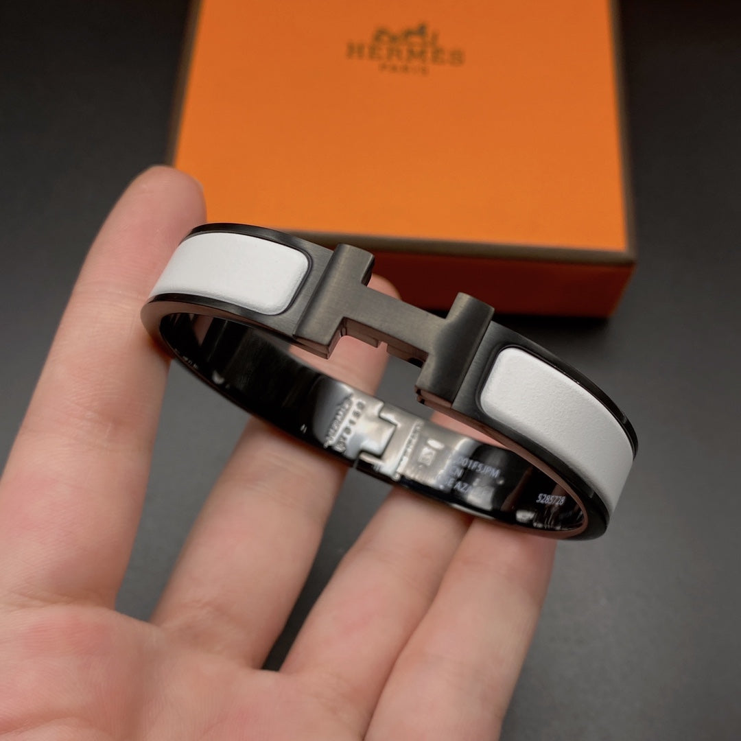[GALE]H Armband 12 mm Schwarz-Weiß Keramik