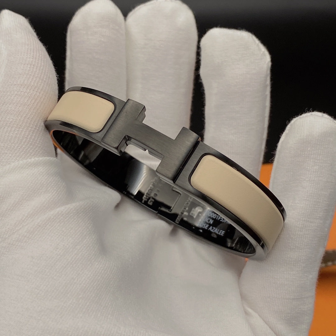 [GALE]H ARMBAND 12MM SCHWARZ BEIGE KERAMIK