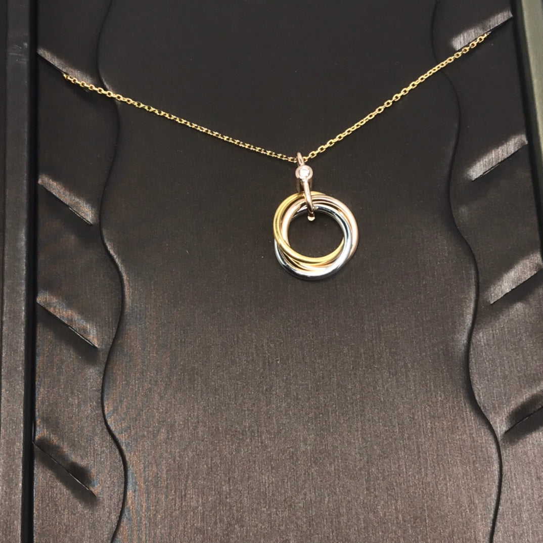 [GALE]TRINITY SILBER GOLD ROSA GOLD KETTE