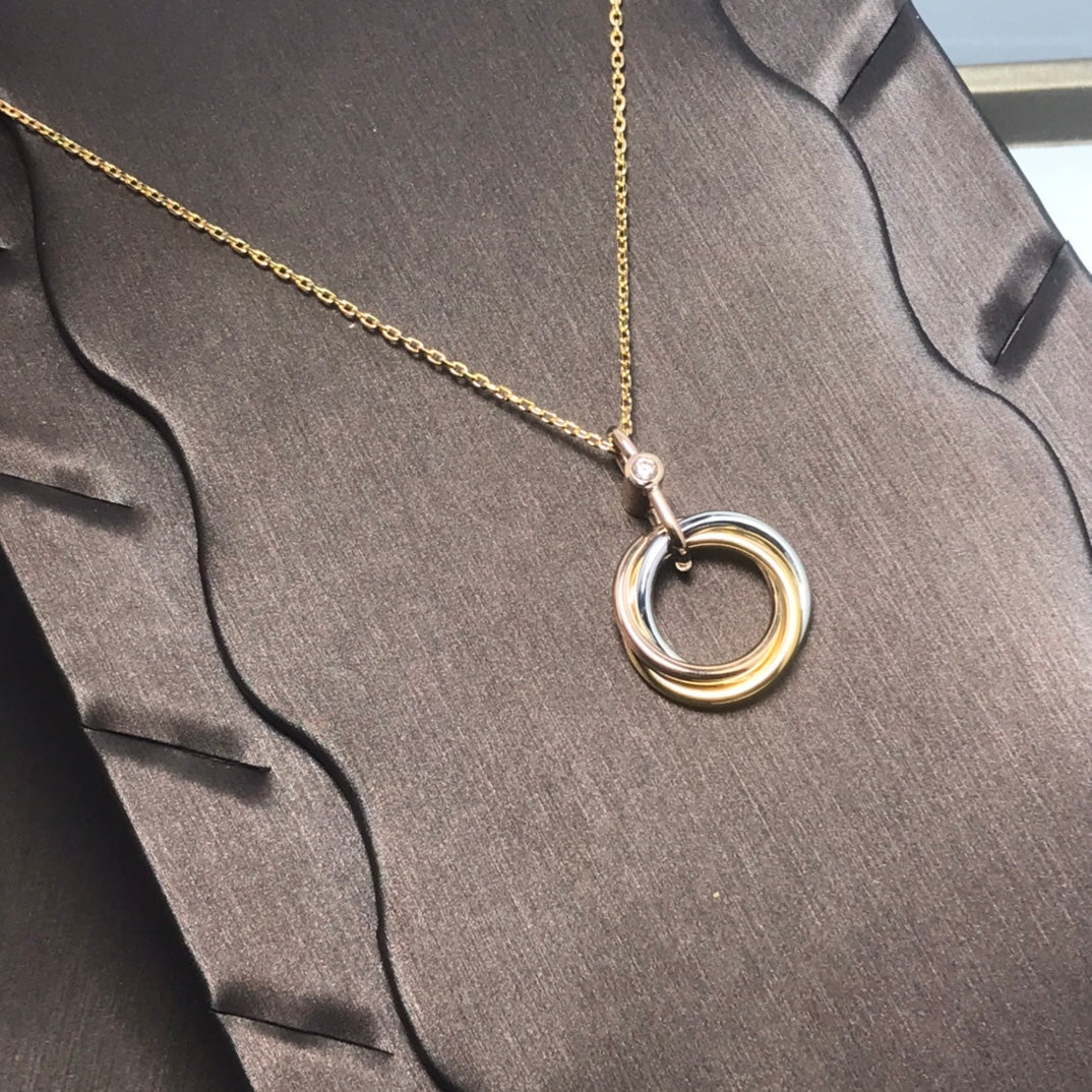 [GALE]TRINITY SILBER GOLD ROSA GOLD KETTE