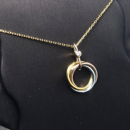 [GALE]TRINITY SILBER GOLD ROSA GOLD KETTE