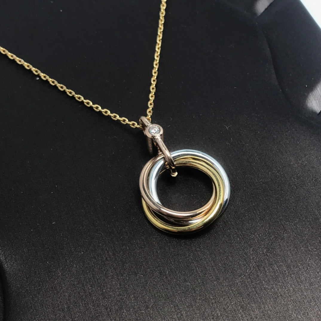 [GALE]TRINITY SILBER GOLD ROSA GOLD KETTE