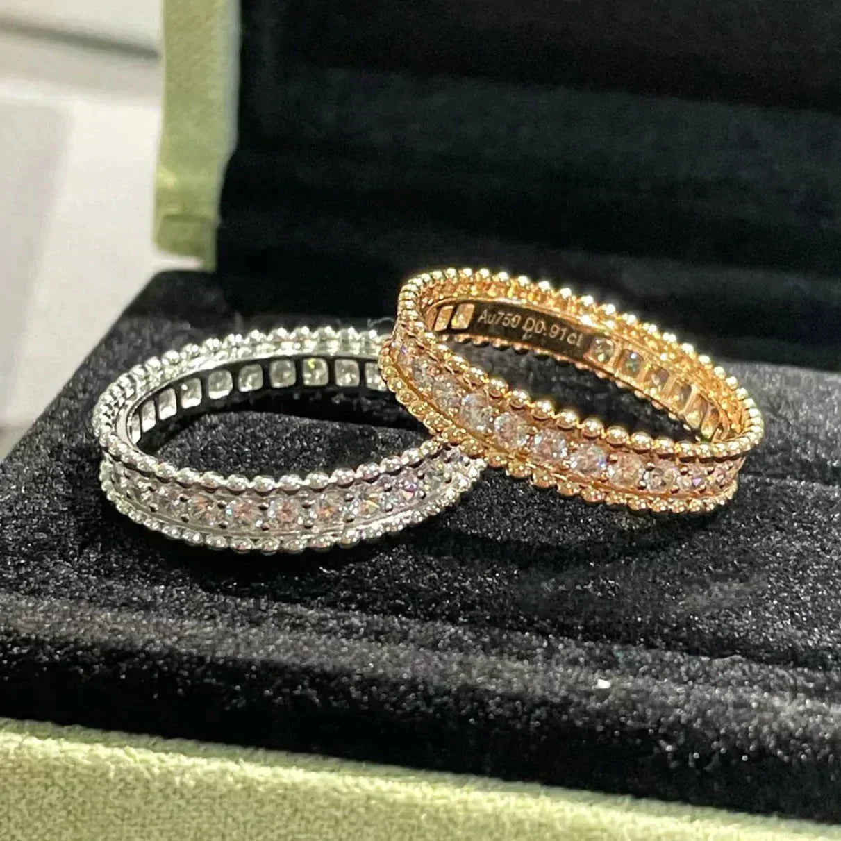 [GALE]PERLEE DIAMANT-ROSÉGOLD-RING