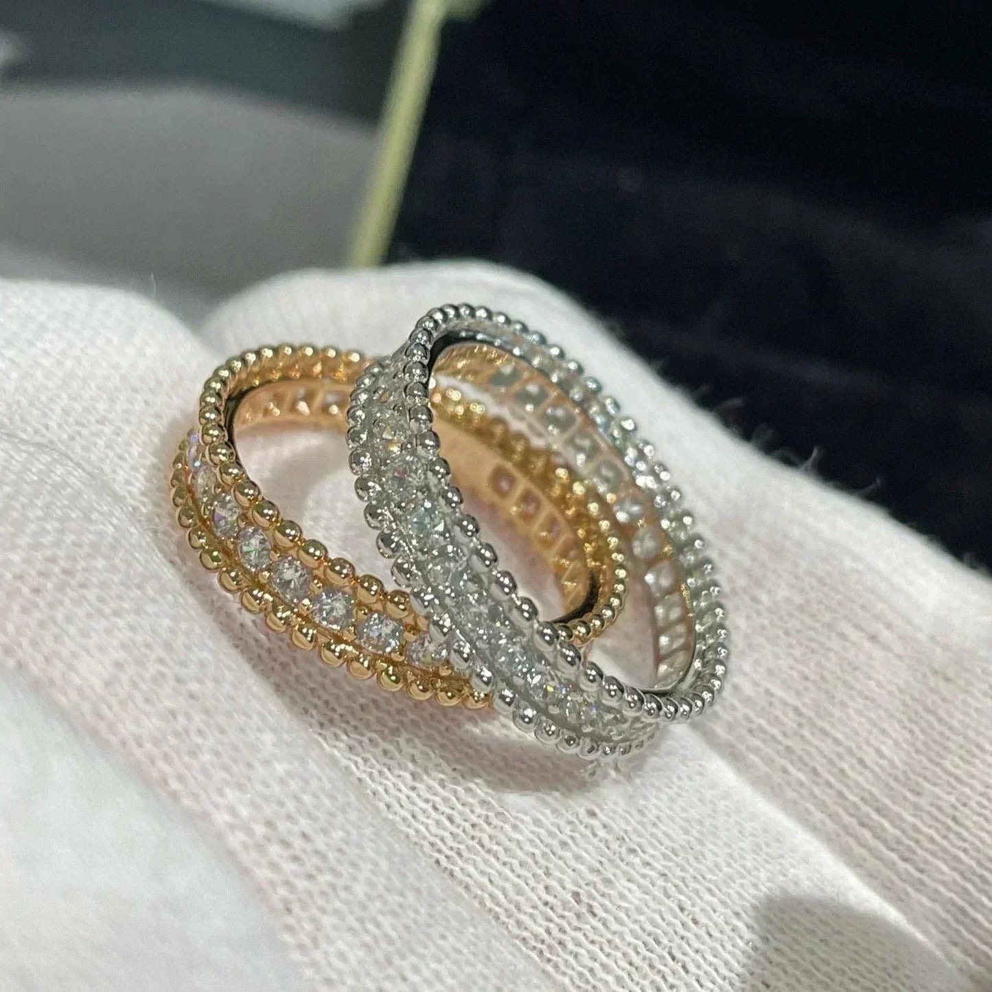 [GALE]PERLEE DIAMANT-ROSÉGOLD-RING