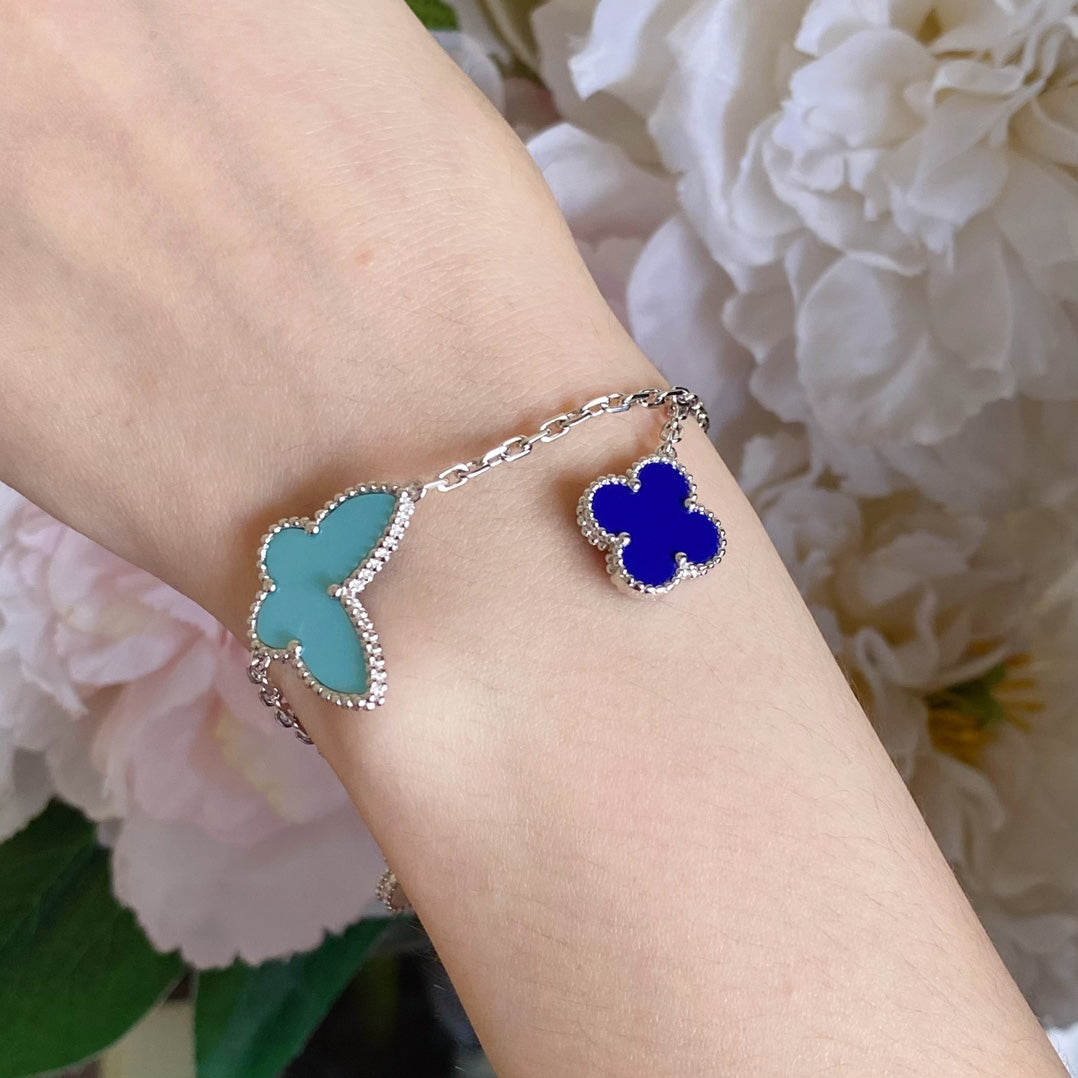 [GALE]LUCKY SPRING SILVER BRACELET 4 MOTIF