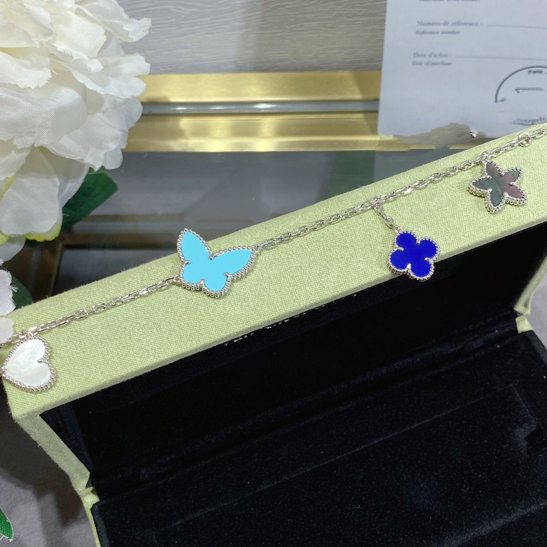 [GALE]LUCKY SPRING SILVER BRACELET 4 MOTIF