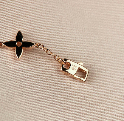 [GALE]STAR AND SUN 7 MOTIFS GOLD BRACELET