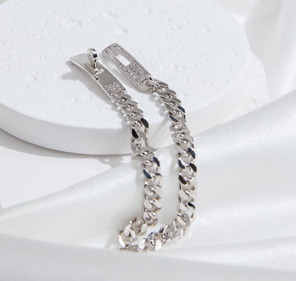 [GALE]KELLY CHAIN ​​SILBER-DIAMANT-ARMBAND