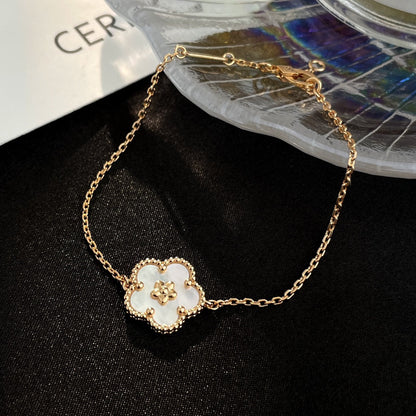 [GALE] GLÜCKSFRÜHLINGS-ARMBAND IN ROSÉGOLD MIT MOP-MOP-SCHILD