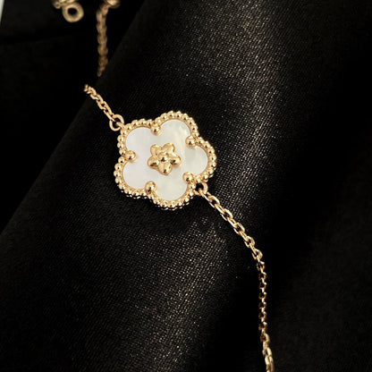 [GALE] GLÜCKSFRÜHLINGS-ARMBAND IN ROSÉGOLD MIT MOP-MOP-SCHILD